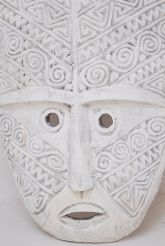 Timor Mask Hand-carved Wood Decoration