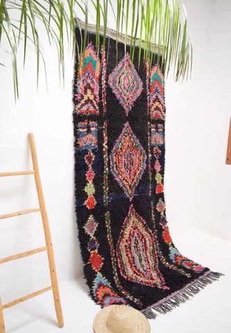 Vintage Moroccan Ourika Rug Hand Woven Wool Rug