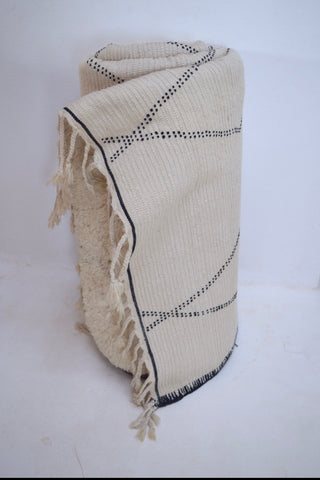 Vintage BENI OURAIN Rug Plush Wool  Rug