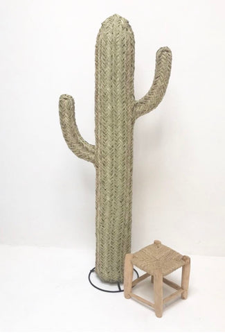 Rattan Cactus Handmade in Morocco 170 cm Halfah Grass Handwoven Rattan Cactus