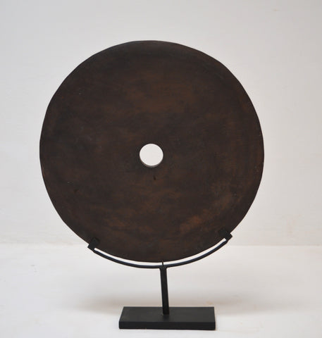 Stone Grinding DIsc on Metal Display Stand