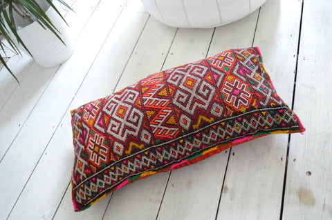 XL Vintage Moroccan Berber Pillow Kilim Cushion