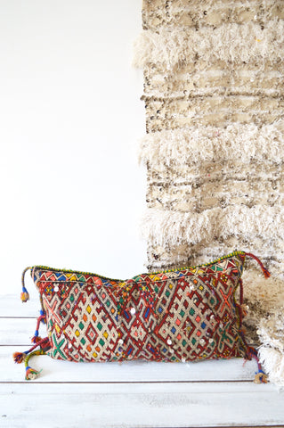 Vintage Moroccan Berber Pillow  Kilim