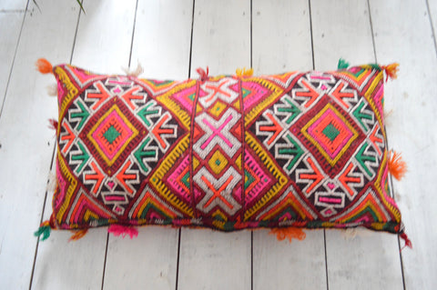 XL Vintage Moroccan Berber Pillow Kilim Cushion