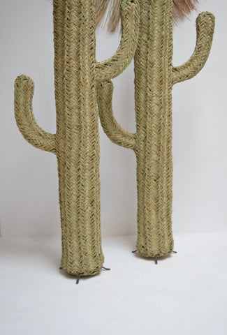 Rattan Cactus Handmade in Morocco 150 cm Halfah Grass Handwoven Rattan Cactus