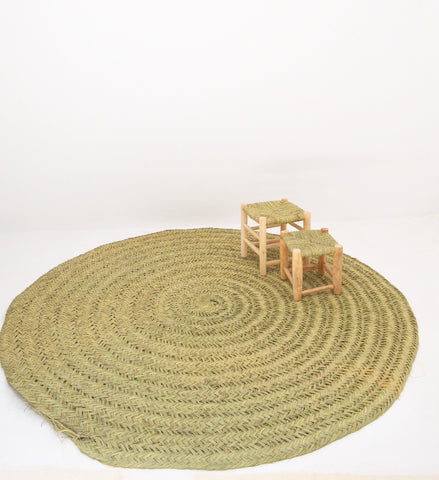 Moroccan Natural Rattan Carpet Rug
