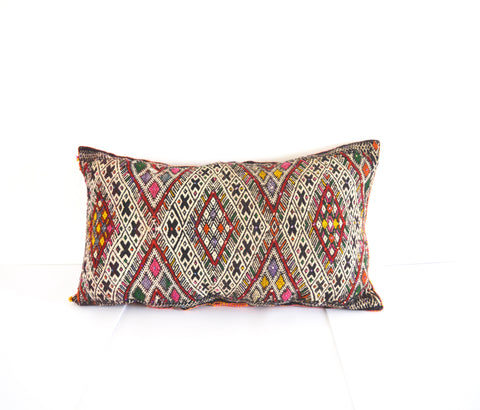 XL Vintage  Moroccan Berber Pillow  Kilim
