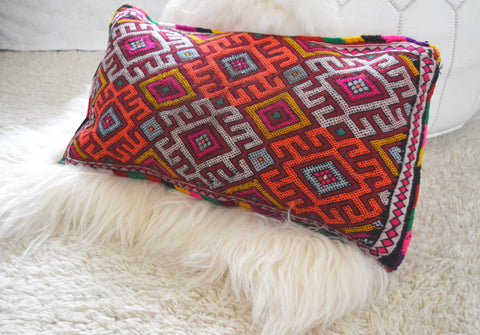 XL Moroccan Berber Pillow Vintage Kilim