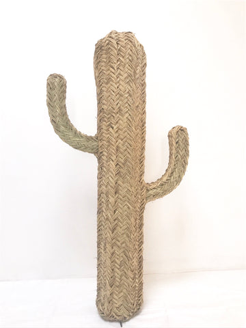 Rattan Cactus Handmade in Morocco 80 cm Halfah Grass Cacti Handwoven Rattan Cactus