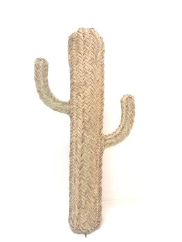 Rattan Cactus Handmade in Morocco 110 cm Halfah Grass Cactus Handwoven Rattan Cactus
