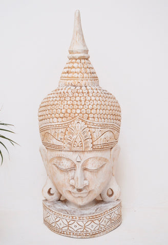 Balinese Buddha Mask Hand carved from Wood