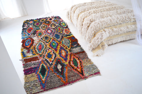 Vintage Boucherouite rug