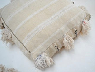 Moroccan Wedding Blanket Pouf Handira Floor Pillow