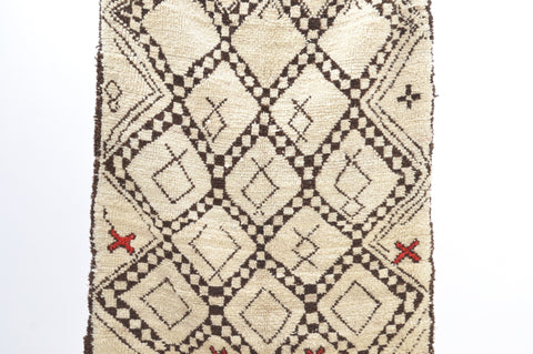Vintage BENI OURAIN Rug - BoutiqueMaroc 