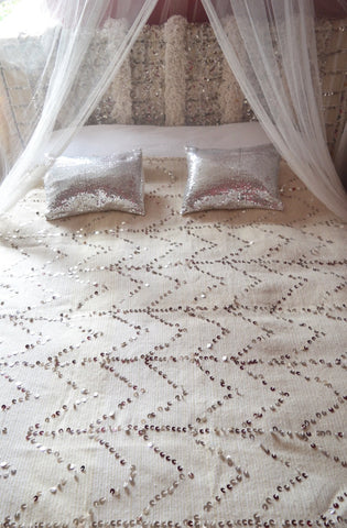 Vintage Moroccan Wedding Blanket